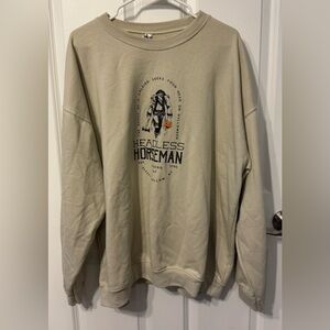 Headless Horseman Beige Sweatshirt
